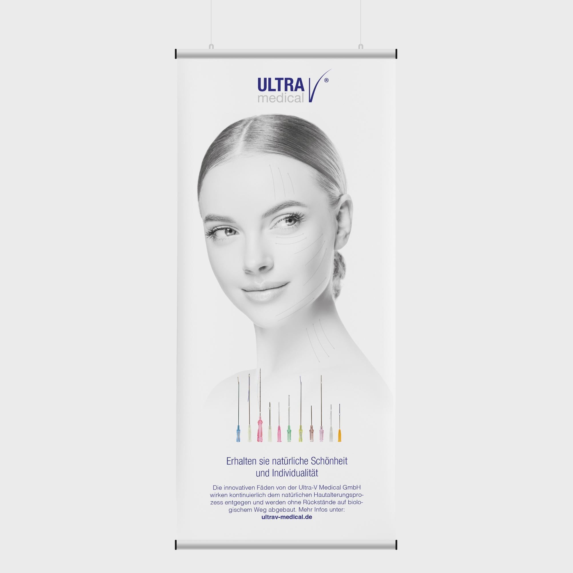 Banner - Fadenlifting ( 85 x 200 cm ) (Nr. 305)