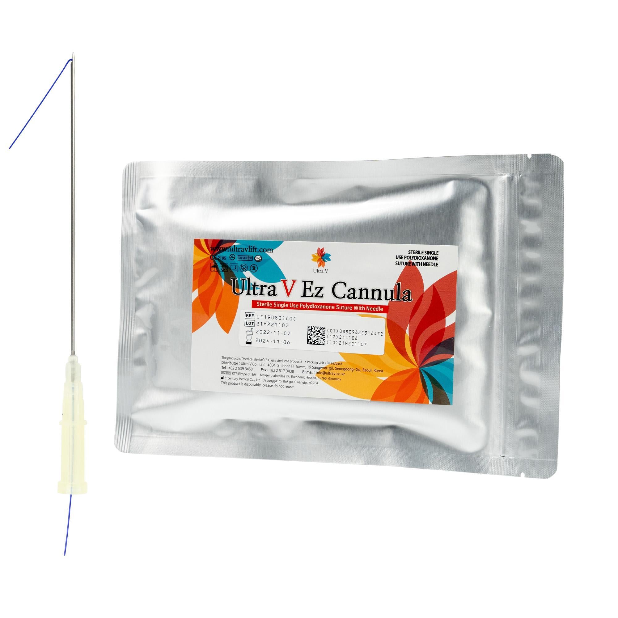 Ez Cannula 19G 80/160 mm Cog in VE a 4 Stück (Nr. 16)