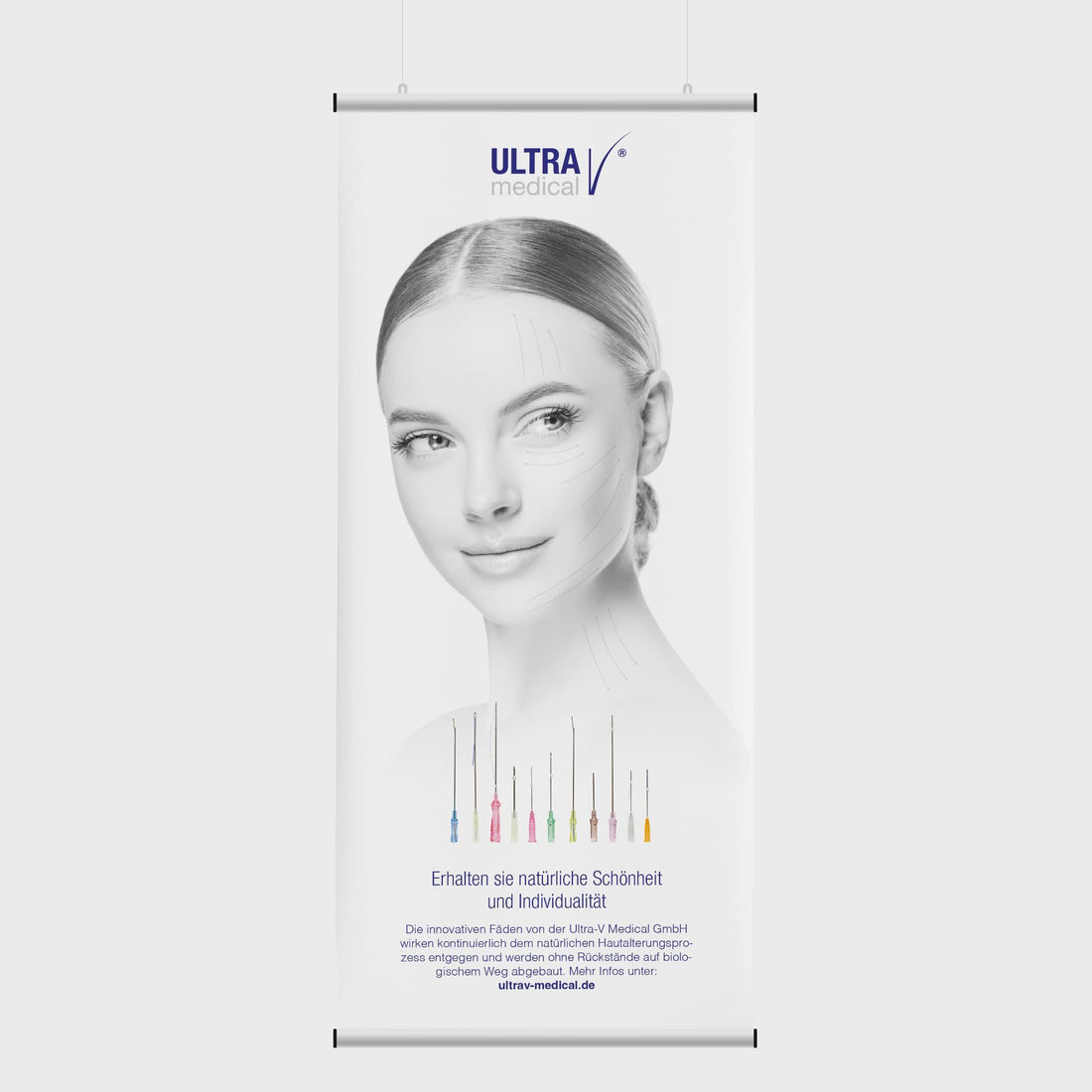 Banner - Fadenlifting ( 85 x 200 cm ) (Nr. 305)