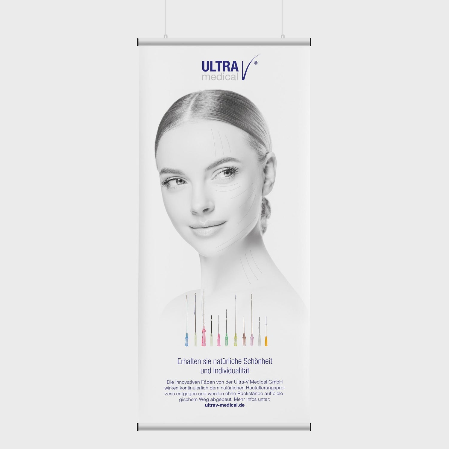 Banner - Fadenlifting ( 85 x 200 cm ) (Nr. 305)