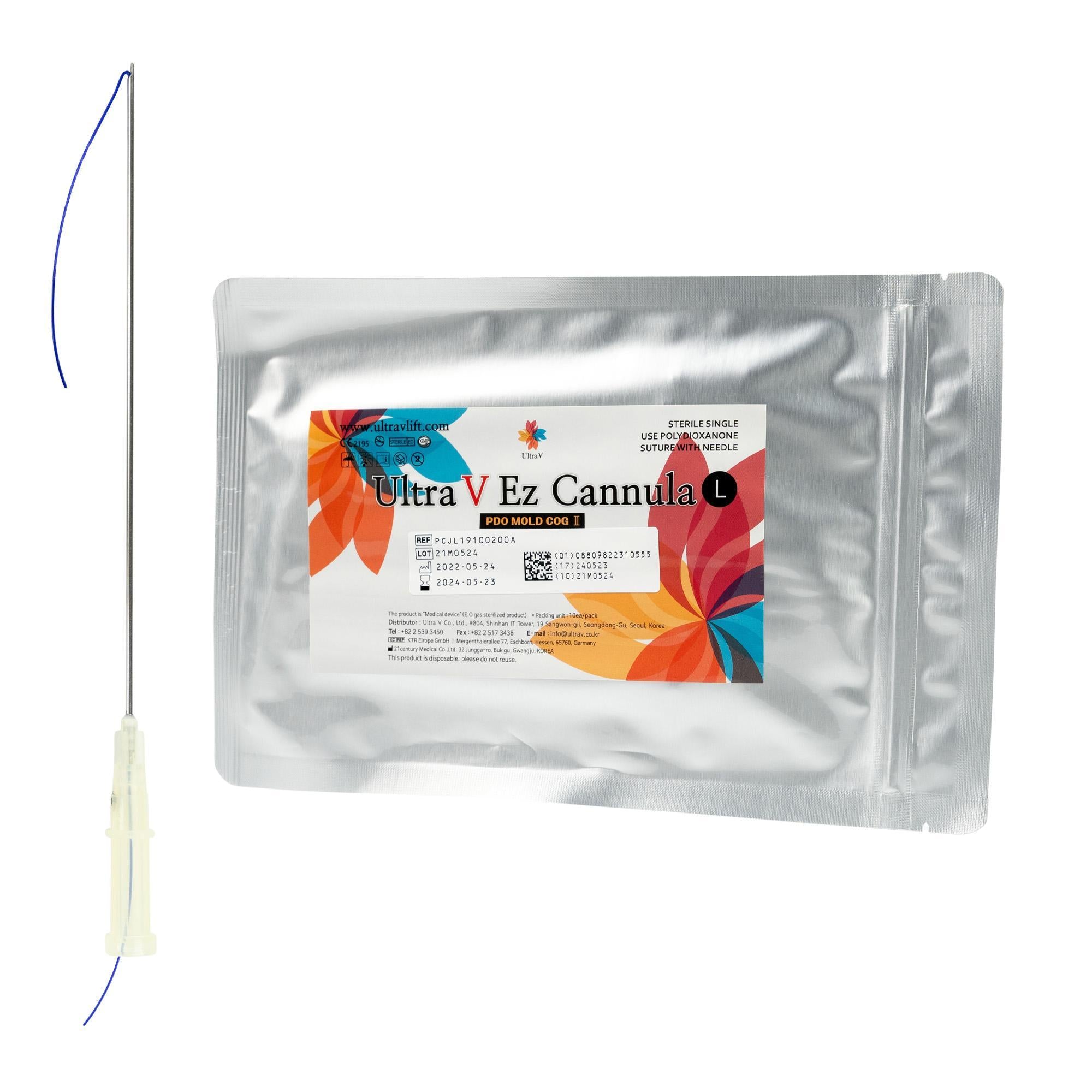 Multiline Cannula L-type 23G 38/50mm in VE a 4 Stück (Nr. 4)